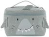 Trixie Lunchtas - Mr.Shark - Koeltas voor kinderen - Met naamlabel - Thermische Tas voor Lunch - Grijs