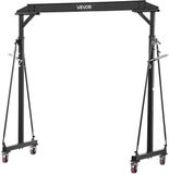 VEVOR Mobiele Portaalkraan met Een Hefvermogen van 997,9 Kg, in Hoogte Verstelbare Stalen Laadkraan van 243-363 cm, Robuuste Werkplaatskraan Inclusief 360° Zwenkwielen met Remmen, Laadkraan voor Magazijn, Werkplaats, Bouwplaats en Fabriek