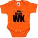 Bellatio Decorations Shoppartners Bv Rompertje Unisex Korte Mouw Katoen Oranje Tekst 92