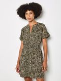 Apricot Mini-jurk met ritssluiting en luipaardprint