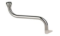 Kirchhoff S-vormige buisuitloop, chroom, 1/2" x 250 mm