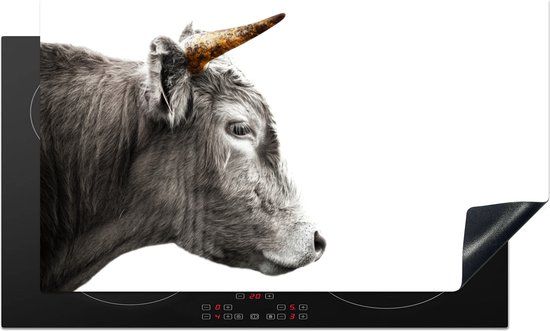 KitchenYeah® Inductie beschermer 90x52 cm - Schotse Hooglander - Inductiebeschermer