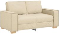 vidaXL 2-zitsbank Crème Stof 160x78x84 cm