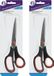 DID Huishoud/keuken schaar metaal/kunststof 19 cm - Set van 2x stuks