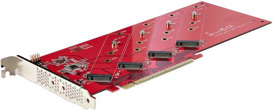StarTech.com QUAD-M2-PCIE-CARD-B interfacekaart/-adapter Intern M.2