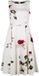 H&R London Maeva Swing Dress Dames Midi-jurk