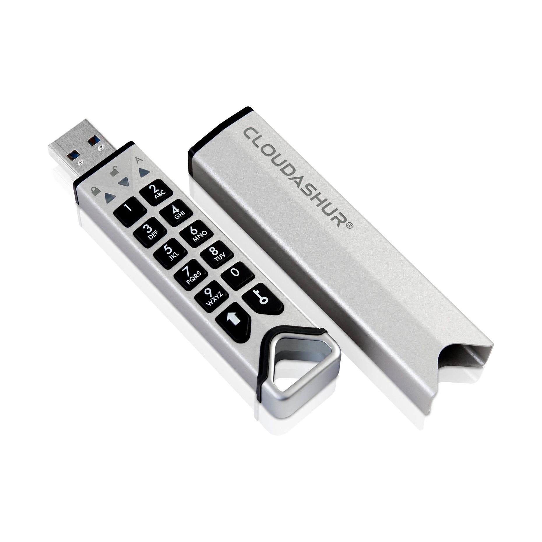 iStorage cloudAshur - USB-stick - 256 GB - Zilver