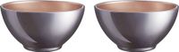 Luminarc Bols/bols à soupe/bols à dessert/petit-déjeuner - 2x - Verre - D13 x 6 cm - lilas violet