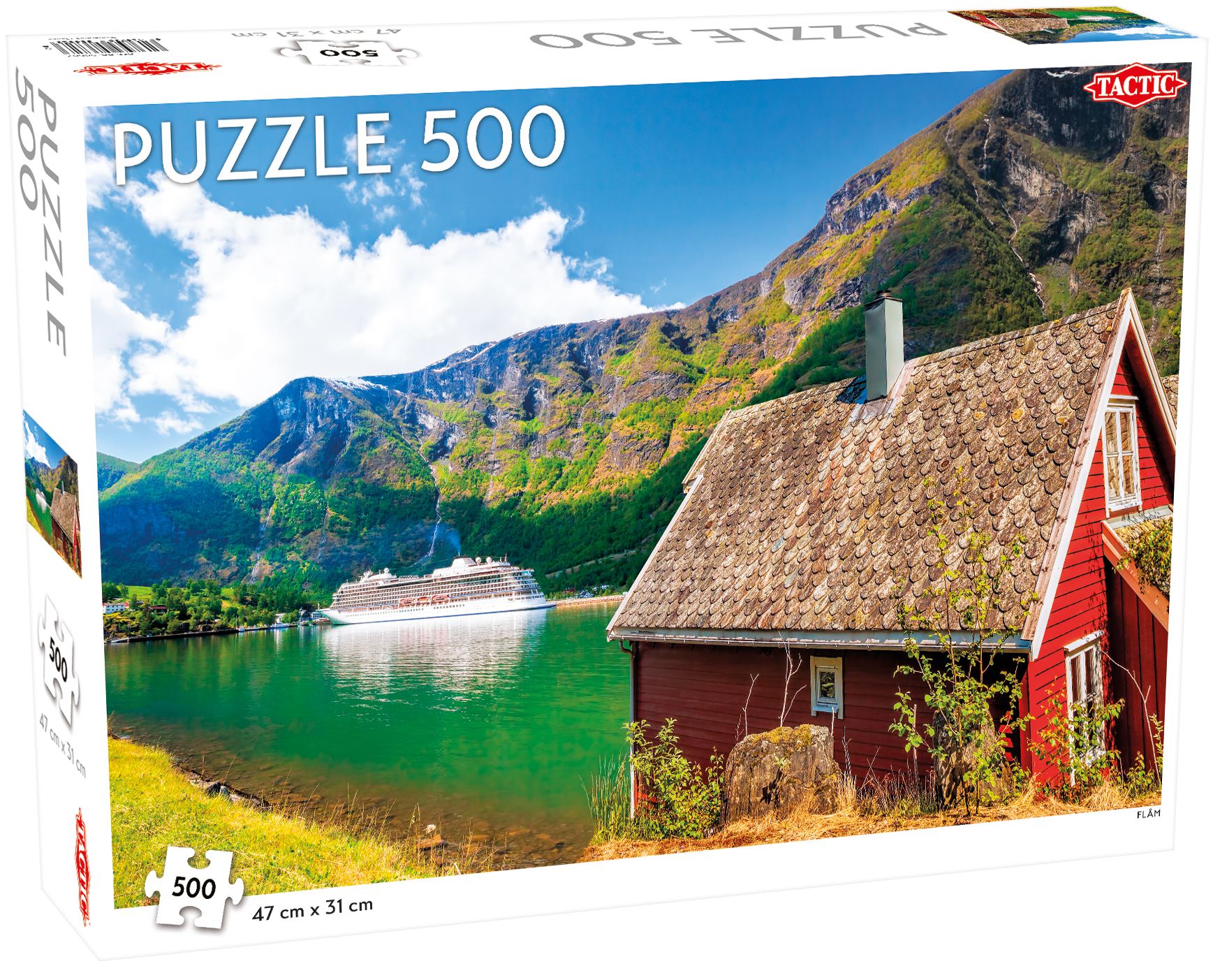 Tactic Flåm - Puzzel - 500 stukjes - Vanaf 8 jaar