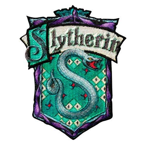 Mono-Quick - Harry Potter Hogwarts applicaties, strijkplaatsticker patch, Gryffindor Slytherin Hufflepuff Ravenclaw (18066 - Slytherin)