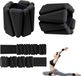 Kivora B.V. 2 Stuks Verstelbare Pols en Enkelgewichten voor Dames en Heren, Siliconen Been Gewichten van 0,9 kg per Stuk, Geschikt voor Pilates, Hardlopen en Thuisworkouts (noir)