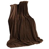 CelinaTex Wollige XL knuffeldeken 220 x 240 cm donkerbruin deken bank woondeken zacht microvezel fleece Oeko-Tex tv-deken