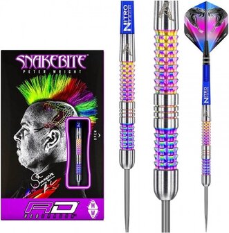 Red Dragon - Peter Wright Snakebite Rainbow Mamba Steeltip Dartpijlen - 22 gram
