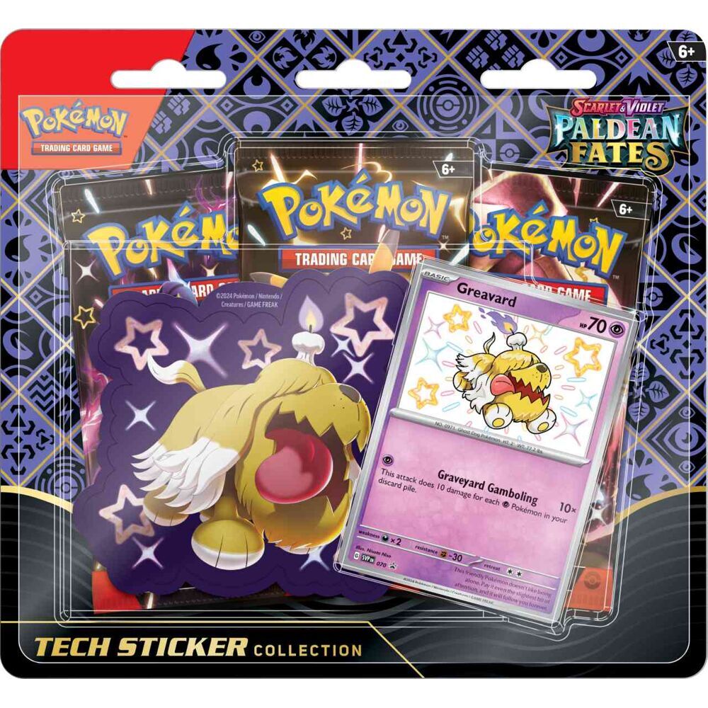 Asmodee Greavard Tech Sticker Blister - Paldean Fates - Pokémon TCG Scarlet & Violet