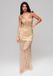 Ombre LARICA Jurk - Rits - Jurk Goud M
