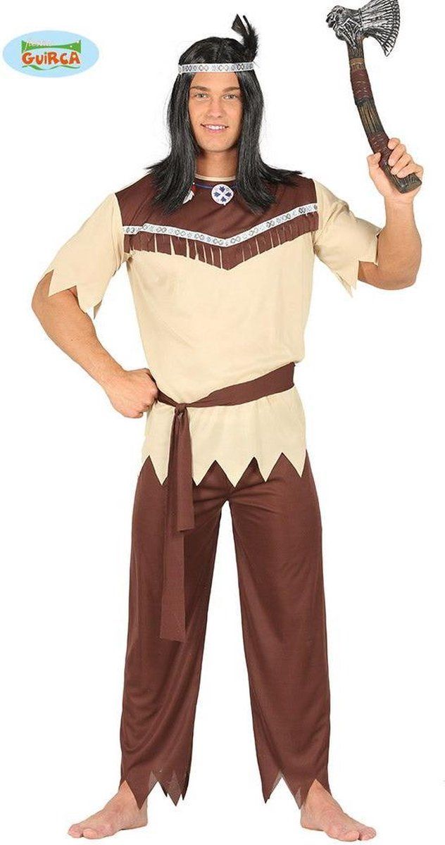 Guirca Indiaan Kostuum - Man - Maat 48-50 - Carnaval