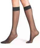 FALKE Matt Deluxe 20 DEN Kniekousen Dames Grijs - Maat 39-42