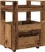 vidaXL Keuken Trolley Oud hout 60 x 45 x 80 cm Bewerkt hout