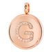 Lucardi Dames Gerecycled just.d stalen hanger roseplated letter kristal - Hanger - Staal - Rosékleurig