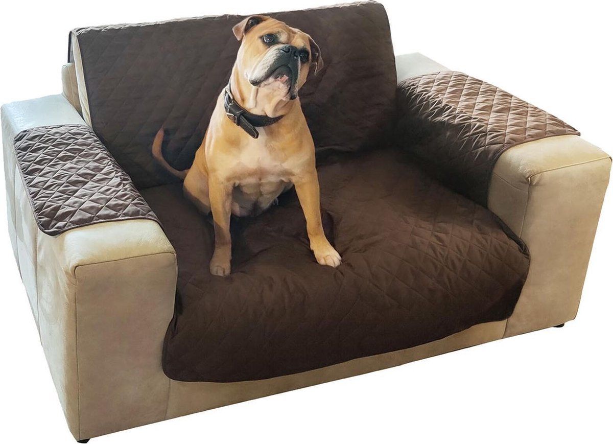 CT Bankbeschermer Voor Dieren - bruin - 2 persoons - 226X132 cm