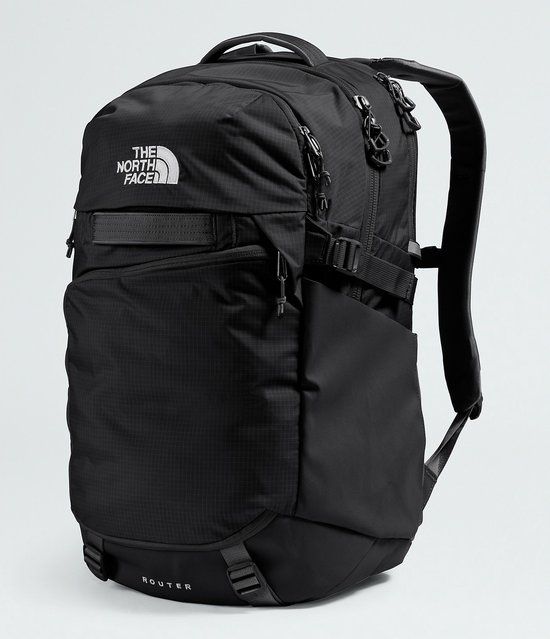 The North Face Router Rugzak Zwart Nylon, Gerecycled polyester