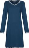 Pastunette Nachthemd Nordic Bloom Katoen Interlock Blauw Maat 48