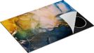 Chefcare Inductie Beschermer Abstracte Kunst - Donker Blauw - 75x50 cm