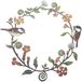 Merkloos / Sans marque Metalen Wanddecoratie - Vogel Op Tak Silhouet - 30 x 31 x 0.5 cm