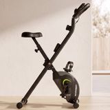 URBOGYM ALPHA SKILL Hometrainer - Magnetische Fitnessfiets - 8 Weerstandsniveaus - Vliegwiel 2 kg - Max. 110 kg - Zwart/Grijs/Groen