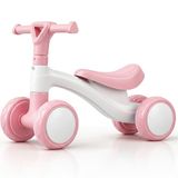 Edibaby, Kinderfiets, Loopfiets 1–2 jaar, Balance Bike, Licht Driewieler voor Kinderen 12–24 Maanden, Educatief Speelgoed, Cadeau Idee (Roze)