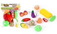FLYPOP'S - Groenten Scratch om te Snijden - Imitatiespel - 018948 - Multicolor - Plastic - Keuken - Voedsel - Kinderspeelgoed - Speelkeukentje - 26 cm x 19 cm - Vanaf 3 jaar.