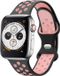 Strap-it Classic Sportbandje - Geschikt voor Apple Watch (Series 1-10, SE 1-3) - 38/40/41/42mm - Zwart/Roze - Siliconen