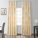 Halve Half Price Drapes JQCH-201302-84 Magdelena Faux zijde Jacquard gordijn, zwart & Cognac, 50 x 84
