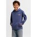 JACK & JONES JUNIOR sweat à capuche avec imprimé au dos - bleu