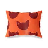 BonaMaison Oranje-Bordeaux Decoratieve Kussensloop, Kussenhoezen Bank, Decoratieve Kussenhoesjes, Kussensloop; Sofa, Slaapkamer, Kantoor, Auto 35x50 Cm - Ontworpen en vervaardigd in Turkije