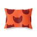 BonaMaison Oranje-Bordeaux Decoratieve Kussensloop, Kussenhoezen Bank, Decoratieve Kussenhoesjes, Kussensloop; Sofa, Slaapkamer, Kantoor, Auto 35x50 Cm - Ontworpen en vervaardigd in Turkije