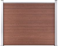 vidaXL Schuttingpaneel composiet 180x146 cm bruin