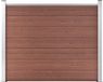 vidaXL Schuttingpaneel composiet 180x146 cm bruin