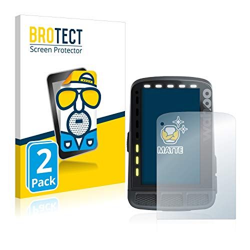 brotect 2x Antireflecterende Beschermfolie compatibel met Wahoo Elemnt Roam Anti-Glare Screen Protector, Mat, Ontspiegelend