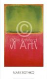 PGM Your Decoration B.V. Kunstdruk Mark Rothko - Green Red on Orange 96x58cm