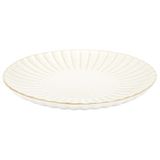 HOME DECO FACTORY, KA0409, Elegant plate D217 cm, refined ribbed design, ideal for all your meals, in timeless beige, perfect for all occasions, size 217 cm, beige color