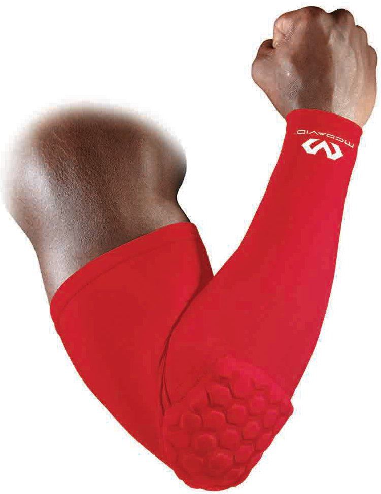 McDavid Hex Shooter Arm Sleeve rood L heren
