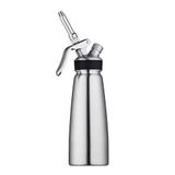 Sifon slagroommonteer 0,5 L Ø 8 x 21 cm zilver roestvrij staal