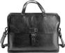 Harold's Leren Business tas Aberdeen Businessbag Black Zwart