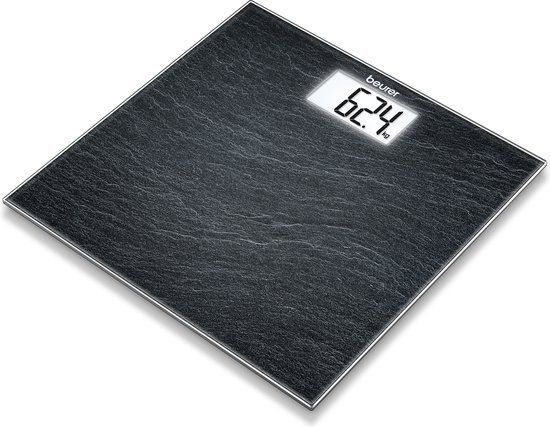 Beurer GS 203 Personenweegschaal - Digitaal - Leisteen motief - Tot 150 kg - 5 Jaar garantie