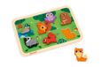 Janod - Chunky Puzzle - Het bos - FSC-hout - 7 delen - Bevordert fijne motoriek, concentratie en fantasie - Vanaf 18 maanden, J07123