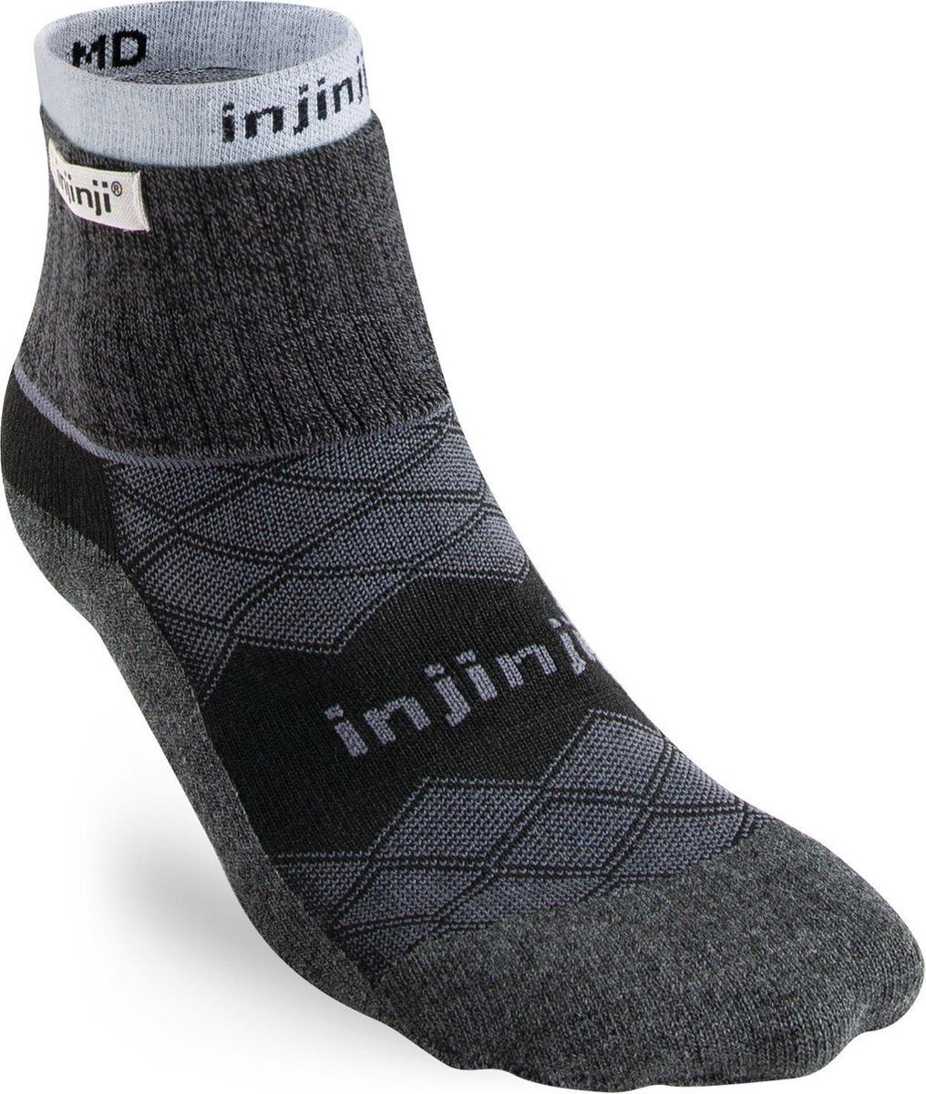 Injinji Liner + Runner Mini-Crew Sokken Heren, black