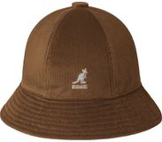 Kangol Cord Casual Bucket Hat Unisex Volwassenen M Bruin Logo Herfst/Winter