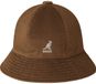 Kangol Cord Casual Bucket Hat Unisex Volwassenen M Bruin Logo Herfst/Winter