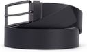 PIQUADRO Ceinture réversible en cuir Modus Special pour hommes avec boucle ardillon W115 Noir - Bleu